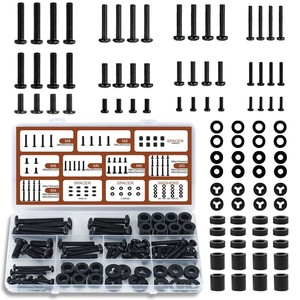 Kit Universal de Tornillos de Acero al Carbono para Montaje de TV, Métricos M4 M5 M6 <span class=keywords><strong>M8</strong></span>, con Arandelas y Espaciadores, en Caja, para Reemplazo de Soporte <span class=keywords><strong>VESA</strong></span> - Product Image 2