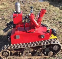 Robot de lutte contre l'incendie électrique antidéflagrant à quatre roues motrices