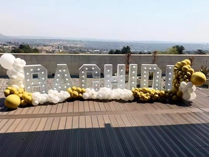 Bán Buôn Trang Trí Đám Cưới Varsity Đèn Phông Chữ Marquee Thư 4ft LED Số Lớn Khổng Lồ Ánh Sáng up Thư LED Marquee Tình Yêu Thư - Product Image 4