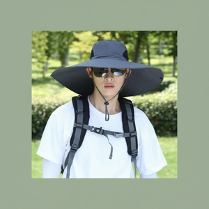 Cappello da viaggio Unisex protezione UV da donna e da uomo cappello da viaggio con cappello da donna e uomo ampio in stile giungla - Product Image 1