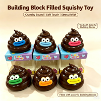 Vaseline Maltose Squishy Poop Pinch Toy Building Block Filler Maltose Mini Fidget ASMR Slow Rebound Decompression Blind Box