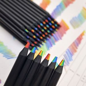 Crayons en bois multiformes dégradés arc-en-ciel 120 couleurs Bv-24Cp01 personnalisés pour le dessin artistique, la coloration et l'esquisse – Cadeau de marque - Product Image 2