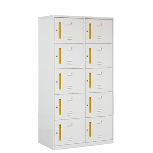 10-Door 5-Tier Key-Lock Metal <strong>Storage</strong> <strong>Locker</strong> Powder Coating Steel Cabinet for Office for Bowling Alley <strong>Storage</strong> - Product Image 4