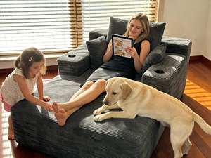 Sofá Modular Convertible de Lino Calm Relaxed Nook, con Múltiples Cojines, Compresible, para Villa, Ocio, Relax - Product Image 2