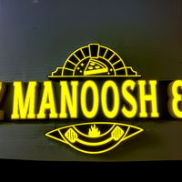 Letrero Luminoso Personalizado |   Letrero LED con Iluminación Frontal de Cristal de Diamante 3D |   Letrero Acrílico con Logotipo en Tonos de Joyería para Fachada y Interior