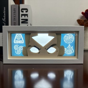 Cornice Fotografica 3D LED di Avatar Aang per Bar, Ristoranti e Caffetterie - Arte Murale di The Last <span class=keywords><strong>Airbender</strong></span>, Prodotto Promozionale - Product Image 1