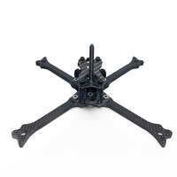 YSIDO 533 200mm 5 pouces Cadre de drone de course en fibre de carbone Cadre en fibre de carbone de type X Kit séparé pour drone quadricoptère FPV Five33 RC