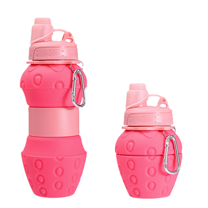 Bouteille d'eau pliable en silicone portable en forme de fruit, gobelet de sport créatif pliable pour les voyages en plein air - Product Image 5