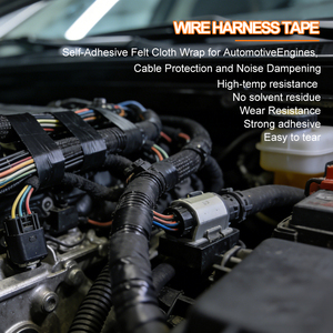 Ruban de fixation pour câbles de <span class=keywords><strong>voiture</strong></span> en tissu velours haute température - Adhésif thermofusible <span class=keywords><strong>antistatique</strong></span> ignifuge à forte adhérence - Product Image 3