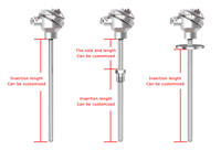 Sonde de température industrielle M4 6mm pour four, capteur PT100 4-20mA, haute précision, OEM, sur mesure