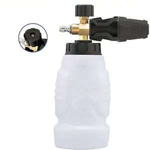 Foam Cannon, 1/4 Inch Quick Connect, Power Washer Foam Cannon with 5 Pressure Washer Nozzles,1 Liter