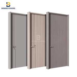 أبواب خشبية جديدة من خشب df تصميم حديث عازلة للصوت melabroom أبواب غرف نوم داخلية - Product Image 2