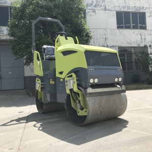 Rouleau compresseur routier à double <span class=keywords><strong>tambour</strong></span> hydraulique/vibratoire de 1 à 5 tonnes, machine à rouleaux compresseurs pour sols et asphalte, avec moteur diesel - Product Image 2