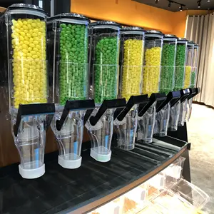 ECOBOX Nuts 플라스틱 대량 음식 분배기 커피 콩 중력 Bin 사탕 상점을 위한 건조한 음식 분배기 곡물 분배기 Granel