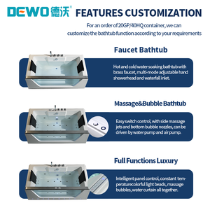 Baignoire autoportante moderne avec jets pour baignoires standard et traditionnelles - Product Image 4