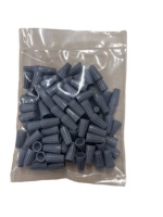 Conectores de cable eléctrico tipo P1 gris, AWG 22-14, con inserto de resorte, tapas giratorias, terminales de tornillo de 6A