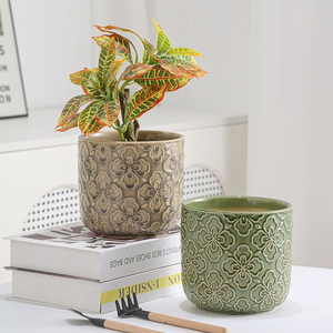 Macetas de Cerámica para Suculentas, Estilo Jardín, Acabado Esmaltado, con Orificio de Drenaje, Ecológicas y Duraderas, Venta al Por Mayor - Product Image 2