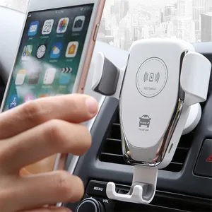 Беспроводное Автомобильное зарядное устройство QI, держатель для телефона, подставка 10 Вт, автомобильное беспроводное зарядное устройство для быстрой зарядки