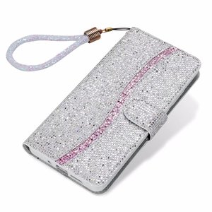 Housse de protection en cuir PU brillant avec sangle pour <span class=keywords><strong>Samsung</strong></span> <span class=keywords><strong>Galaxy</strong></span> <span class=keywords><strong>S7</strong></span> S7Edge S8 S9 S10 Plus S10E, étui pour téléphone portable - Product Image 1
