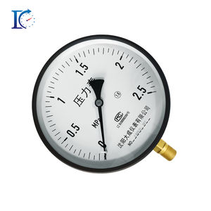 Manômetro de Grande Diâmetro com Precisão de 1,6%, Diâmetro de 200mm, Conexão em Aço Carbono e Latão, Proteção IP54, Faixa de Pressão de 0-600 Bar - Product Image 4