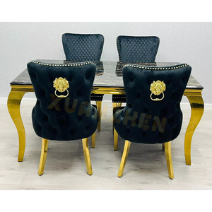 Set <span class=keywords><strong>Tavolo</strong></span> da Pranzo Moderno Xuanzhen per 6 Persone, Arredamento Sala da Pranzo, Prezzo All'Ingrosso Conveniente, <span class=keywords><strong>Tavolo</strong></span> <span class=keywords><strong>e</strong></span> <span class=keywords><strong>Sedie</strong></span> di Lusso in Marmo - Product Image 4