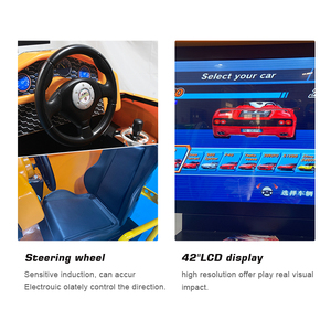 Máquina de Juego de Carreras de Autos con Sensor de Movimiento Dinámico, Operada con Monedas, de Acero - Product Image 5