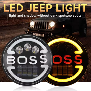 Phare LED de 7 pouces pour Jeep, lentille LED, lumière ambre super brillante, lumières LED pour motos, éclairage de travail pour camion Wrangler JL - Product Image 6