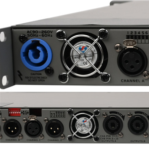 Amplificateur professionnel 1U classe D, amplificateur de puissance numérique 2 <span class=keywords><strong>canaux</strong></span> pour sonorisation de scène / DJ / KTV - Product Image 4