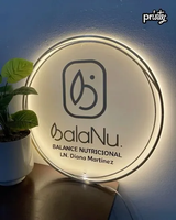 Enseigne lumineuse LED personnalisée en aluminium avec bordure en néon acrylique, étanche IP65, contrôle Bluetooth, directionnelle, pour entreprises, salons, bars, commerces