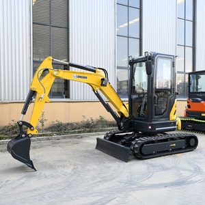 Gratis pengiriman 3000kg penggali kecil mesin Diesel hidrolik kompak Mini Bagger Crawler ekskavator mikro - Product Image 3