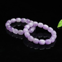 Bracelet en perles de cristal d'améthyste lavande naturelle Aiyu en gros, article tendance en direct sur le e-commerce