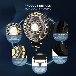 Vente en gros <span class=keywords><strong>de</strong></span> lumière <span class=keywords><strong>de</strong></span> travail <span class=keywords><strong>auxiliaire</strong></span> LED <span class=keywords><strong>de</strong></span> 7 pouces super lumineuse 45W 50000 heures <span class=keywords><strong>de</strong></span> <span class=keywords><strong>vie</strong></span> lumière blanche/jaune voitures tout-terrain camions SUV VTT UTV - Product Image 5