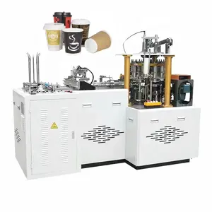 MB-D12 de production jetable ultrasonique à grande vitesse de tasse de café de papier de carton 85 pcs/Min faisant la Machine