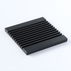 Ultradunne 37*37*<span class=keywords><strong>3</strong></span> aluminium koellichaam met gebroken profiel warmtegeleidend rubberen radiator voor moederbordchip-voedingsmodule - Product Image 1