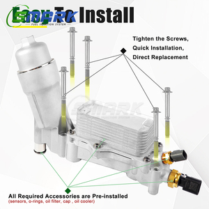 68310865AB Adaptateur de boîtier de filtre de refroidisseur d'huile moteur pour 2017 <span class=keywords><strong>2018</strong></span> DodgeCharger <span class=keywords><strong>Challenger</strong></span> Chrysler200 300 GrandCherokee 3.6L - Product Image 6
