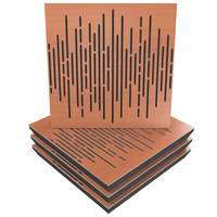 Diffuseur acoustique en bois épais décoratif personnalisé anti studio de musique Art moderne vague