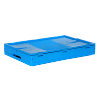 Caisses de rangement en plastique pliables robustes pour rayonnages industriels et stockage de matériaux en vrac