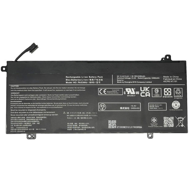 High Quality Replacement Laptop Battery PA5366U PA5366U-1BRS for Toshiba Dynabook Satellite Pro L50 L50-G Series