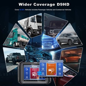 เครื่องมือวินิจฉัยรถบรรทุก D9HD xtool สำหรับงานหนักสแกนเนอร์ระบบเต็มรูปแบบพร้อมการเขียนโปรแกรมโทโพโลยีคีย์สำหรับรถยนต์12V 24V รถบรรทุก - Product Image 3