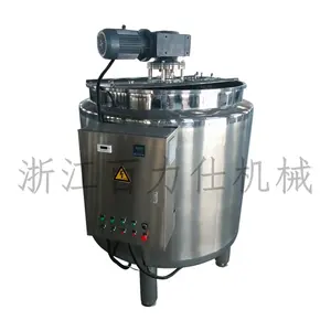 Steel Electric Boilng Glue Melting Machine with agitator, Three layers heating Mixing tank for soy yogurt with different flavour