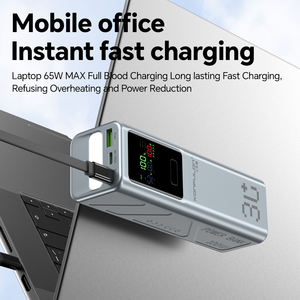 KONFULON 2026 Nouvelle Batterie Externe Originale 100W/20W/15W à Charge Ultra Rapide <span class=keywords><strong>30000mAh</strong></span> avec Lampe Torche pour Voyage - Product Image 5