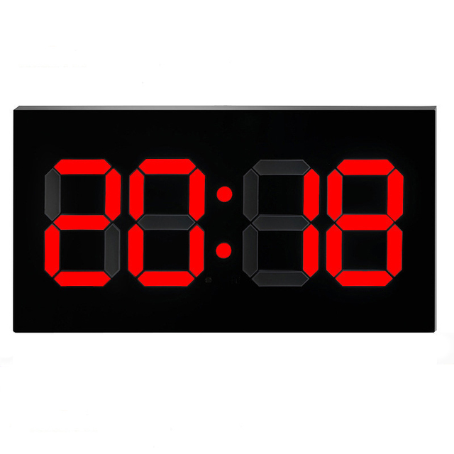 Art Deco Electric LED Digital 3D Wall Clock with Remote Control for Home Living Room