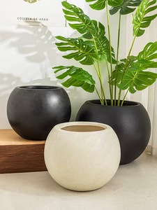 <span class=keywords><strong>Pot</strong></span> de fleurs décoratif sphérique en FRP écologique personnalisé, <span class=keywords><strong>pot</strong></span> de jardin extérieur en fibre de verre, couleur Pantone moderne, peint sur mesure - Product Image 5