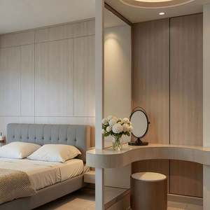 Meubles de maison en bois crème de style vintage, personnalisables pour toute la maison - Cuisine, salon, restaurant avec des fonctions de rangement - Product Image 4