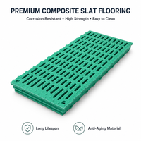 Plancher hygiénique en PRV à lattes pour porcs, antibactérien, composite, pour la gestion des excréments, pour l'élevage porcin bio-sécurisé