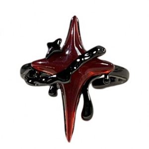Trendy <b>Black</b> Cross Punk Hip Hop <b>Rings</b> Women <b>Men</b> Fashion Adjustable Opening <b>Ring</b> Halloween Gothic Cross Moon Spider <b>Ring</b> - Product Image 6