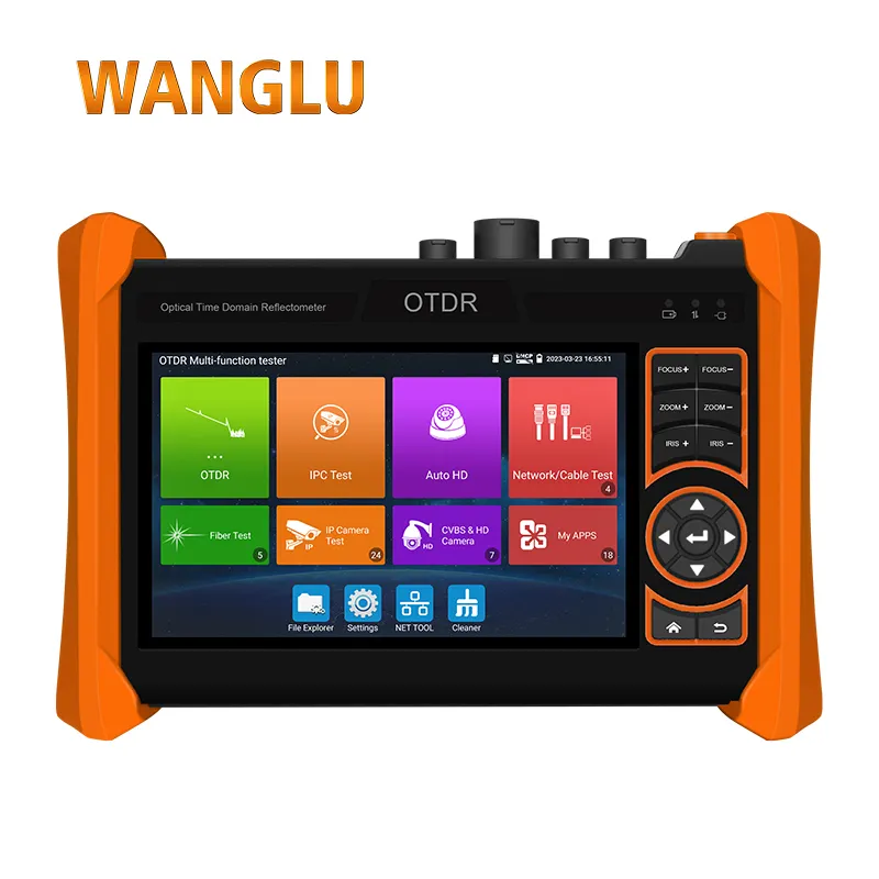 Wanglu mini mới OTDR với VLS/OPM/RJ45 Cáp Tester/CCTV Camera Tester MT-6500