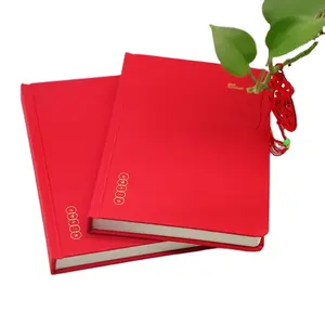 Custom printed office supplies A5 hardcover square lined notebook CMYK / single black printing service