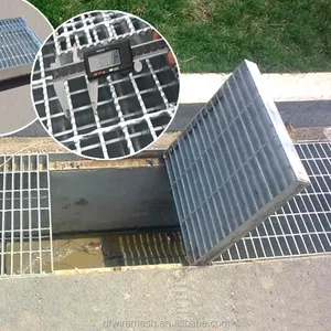 Metal Serrated Drainage Covers Steel Grid Grating