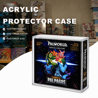 Vente en gros de boîtes de présentation en acrylique magnétique résistant aux UV de 5 mm pour Palworld Dawn of Palpagos Booster Box